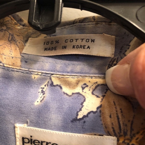 Vintage Pierre Cardin Casual Summer Shirt Ocean Theme Vacation Cruise Shirt - Picture 2 of 9